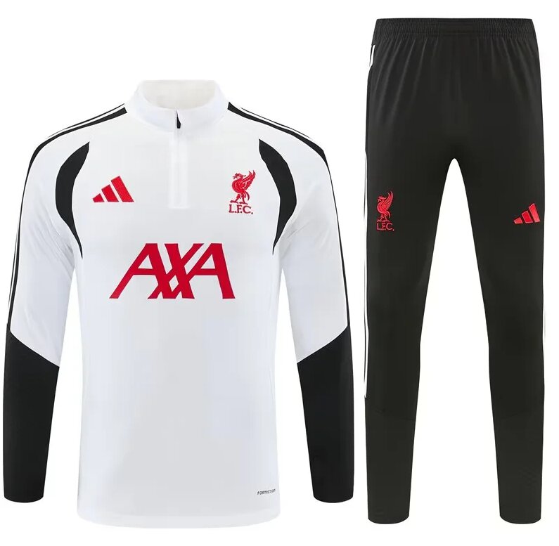 AAA Quality Liverpool 26/27 Tracksuit - White/Black